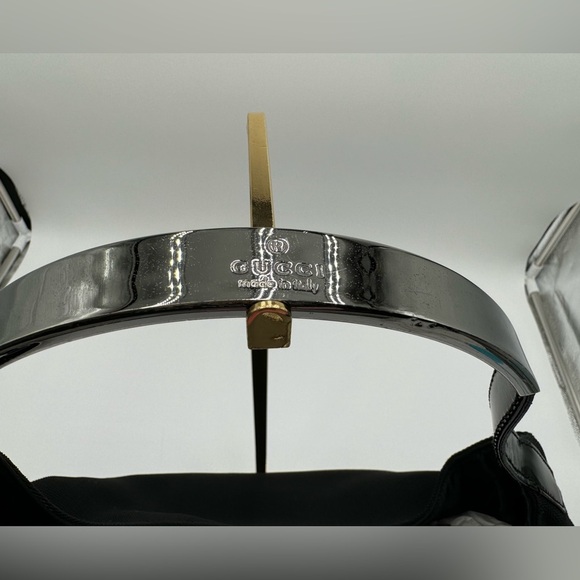 Gucci-Authentic- Hobo Black Canvas, leather / metal strap - Picture 4 of 12